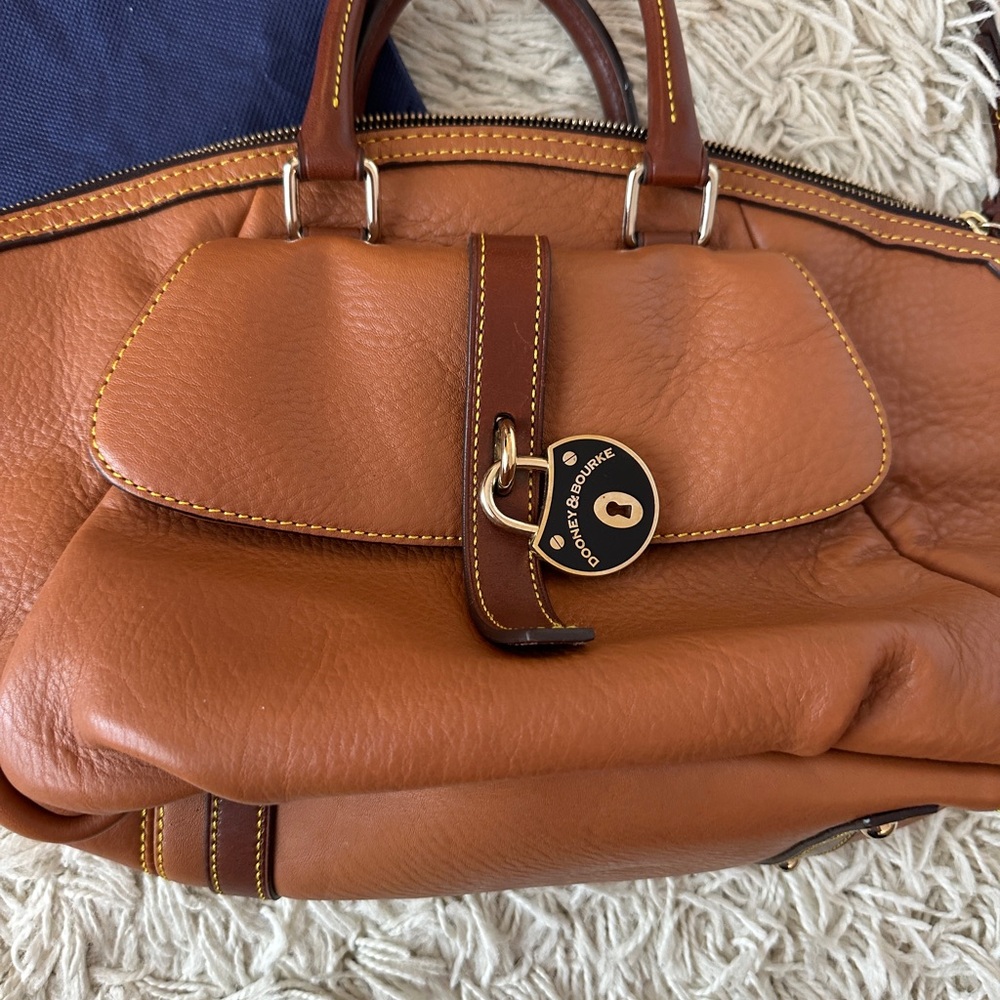 Dooney & Bourke Brown Leather Handbag - Picture 2 of 6